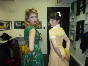 n the dressing room before a show..I'm not exactly sure what we were doing here.