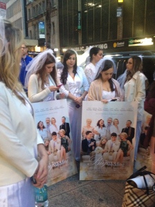 There were 50 of us dressed as brides and we stormed Times Square and took a lot of people by surprise.