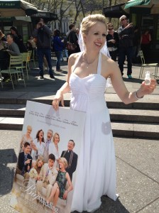 We were promoting a pretty terrible movie called "The Big Wedding." ;)
